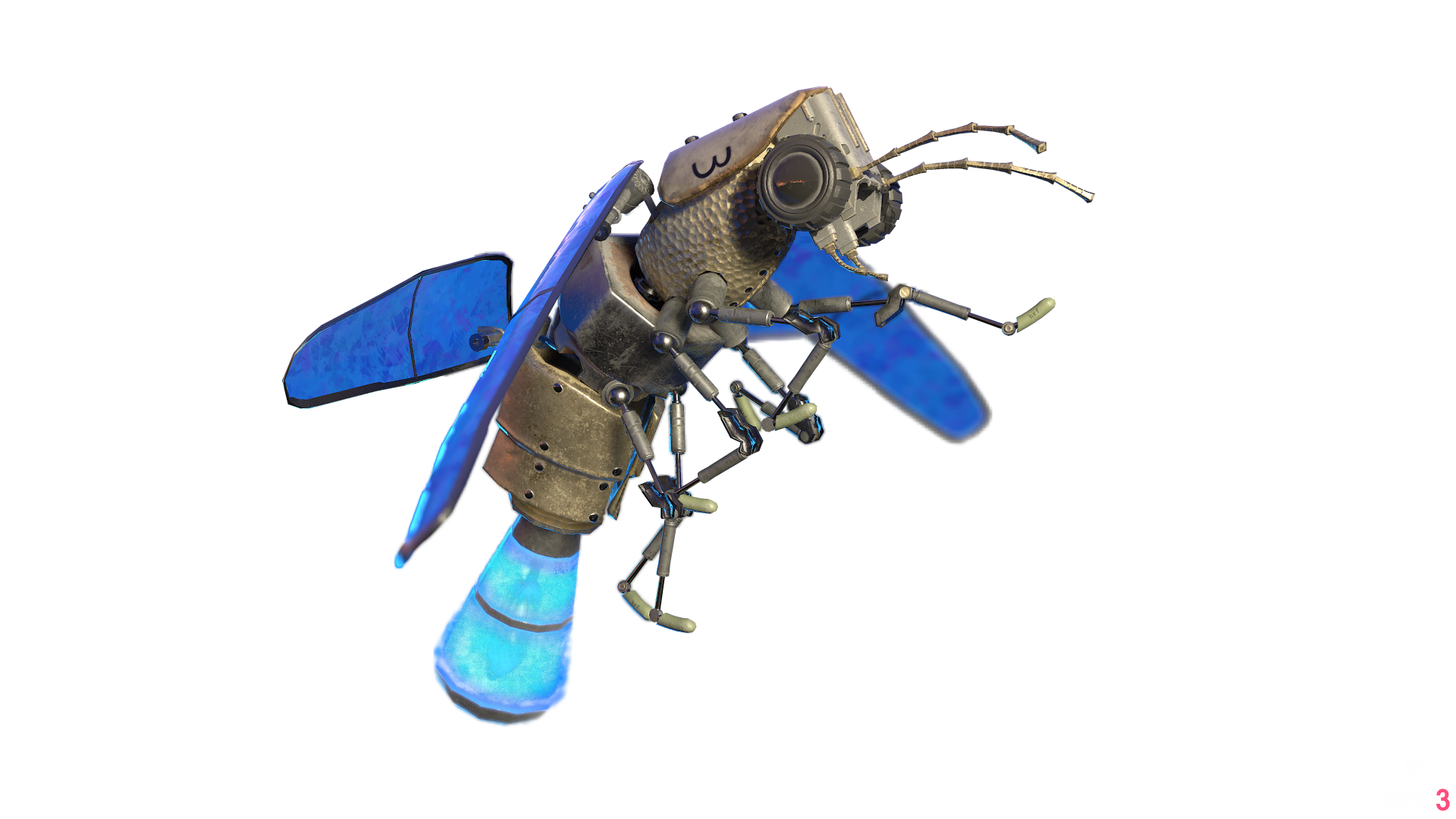 Lightning Bug Robot PNG