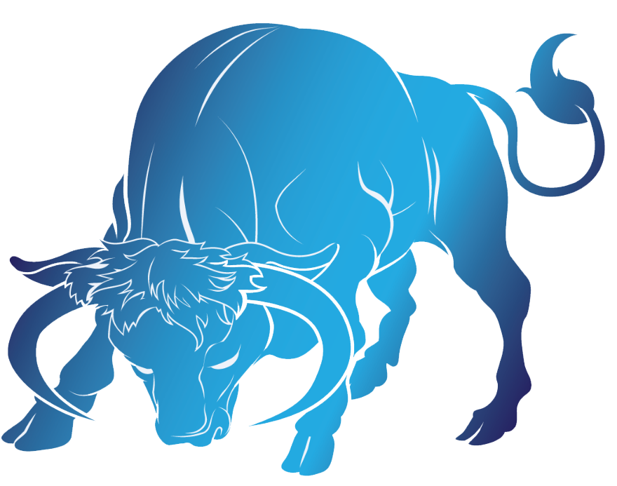 Logo Bull Vector PNG Clipart
