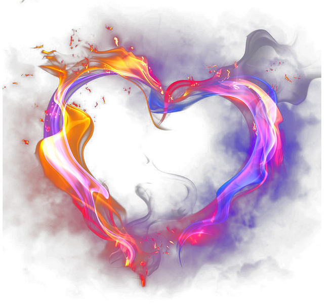 Love Fire Heart Transparent PNG