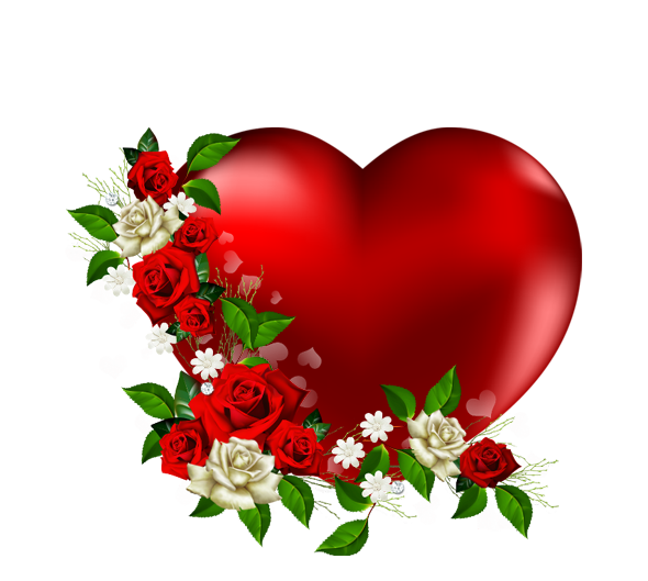 Amor flor coração PNG clipart