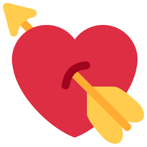 Love Heart Arrow PNG File