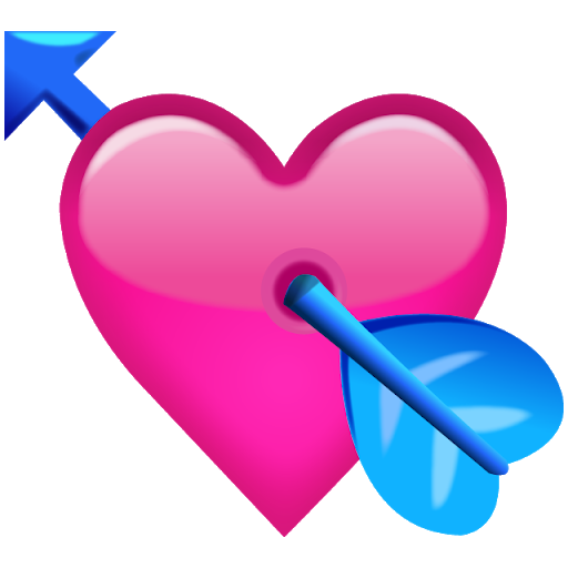 Love Heart Arrow PNG Transparent Image