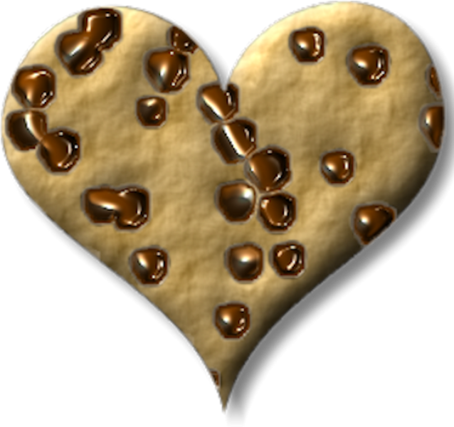 Love Heart Cookie PNG Image