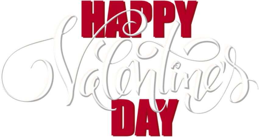 Love Valentines Day Text PNG Clipart