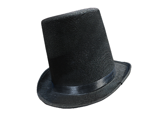 Sfondo Trasparente cappello nero magico
