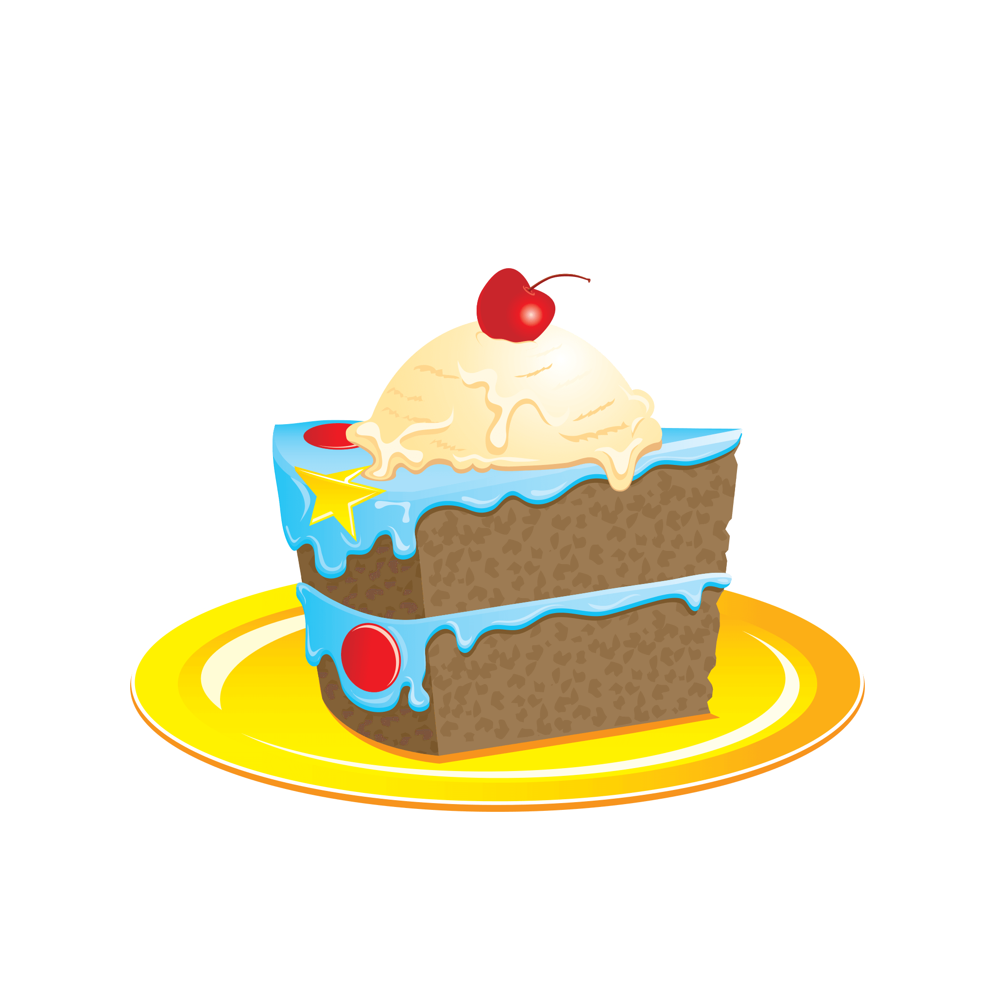 Mousse Cake Piece PNG Image
