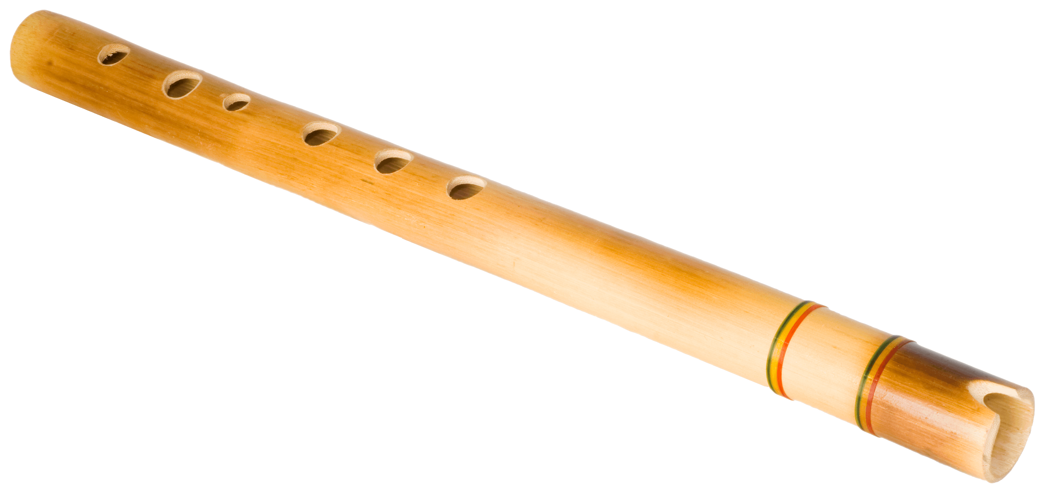 Musikalische hölzerne Bambusflöte Transparentes PNG