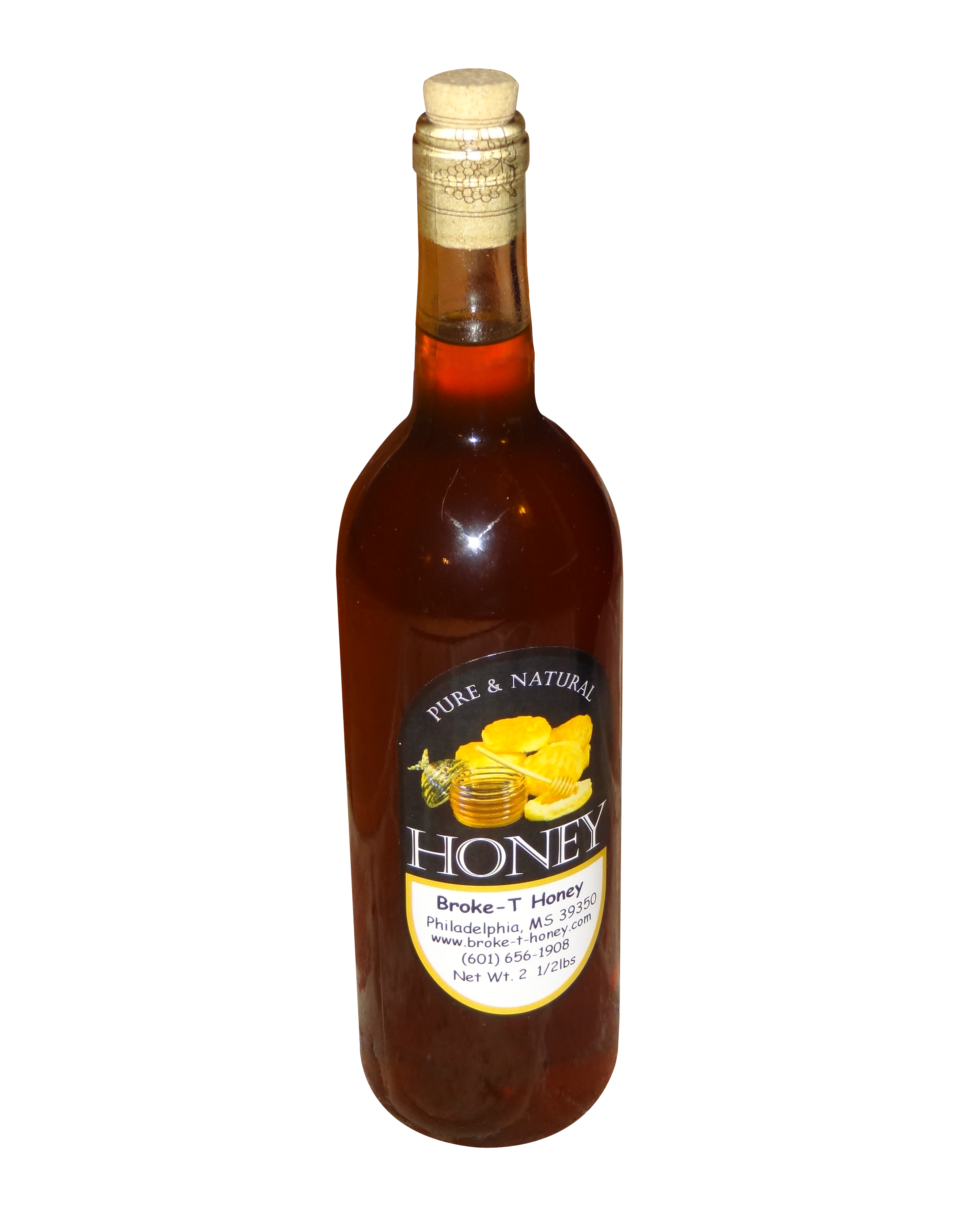 Organic Fond Transparent de bouteille de miel