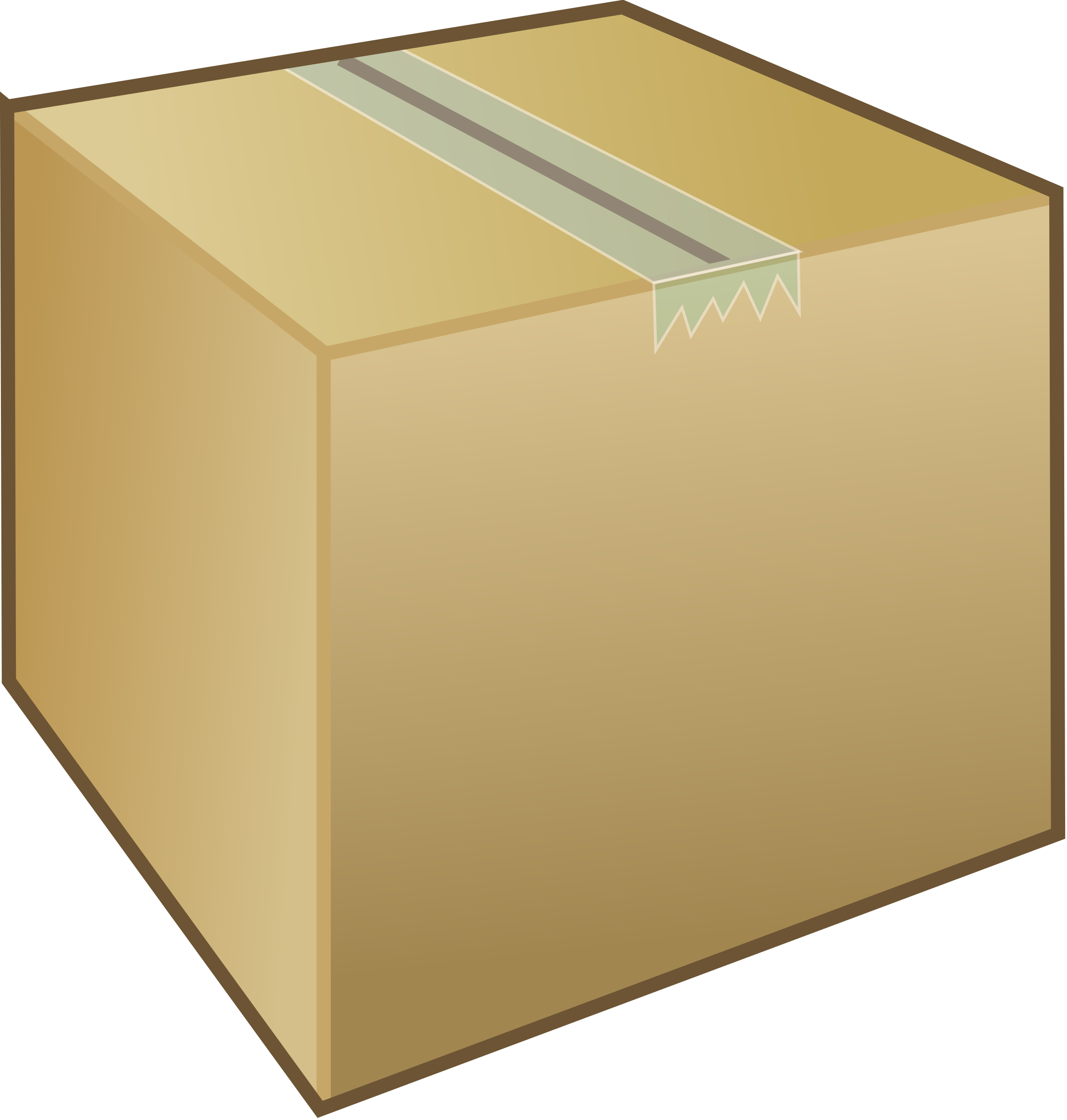 Packed Cardboard Box PNG Clipart