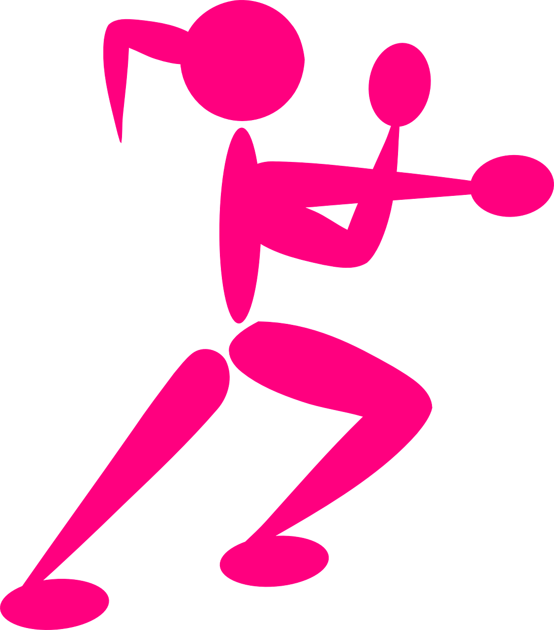 Pink Boxer Woman Transparent PNG