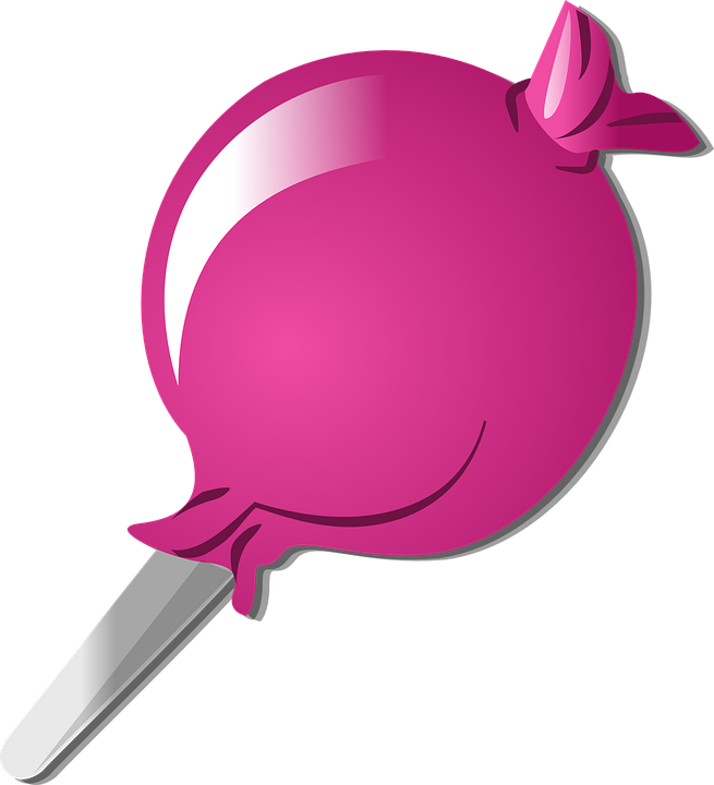 Pink Candy Lollipop PNG Image