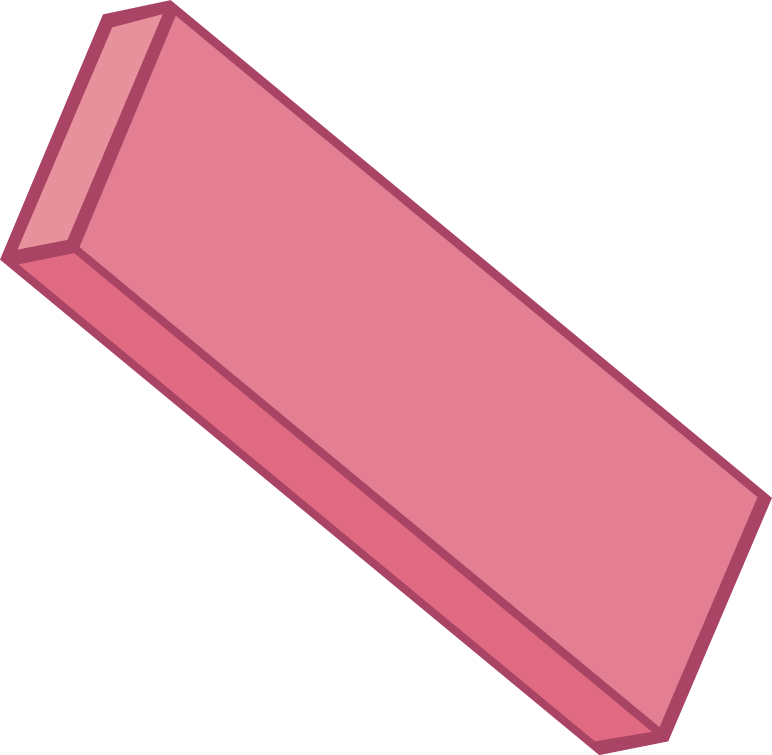 Pink Eraser PNG Clipart