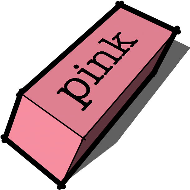 Pink Eraser PNG Photo