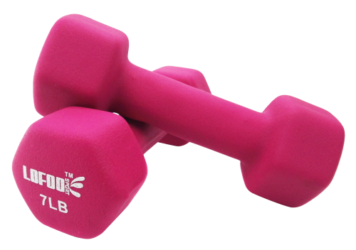 Pink Fitness Dumbbells Transparent PNG