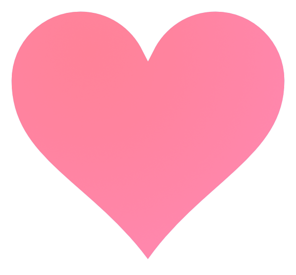Pink Heart Imahe ng vector PNG