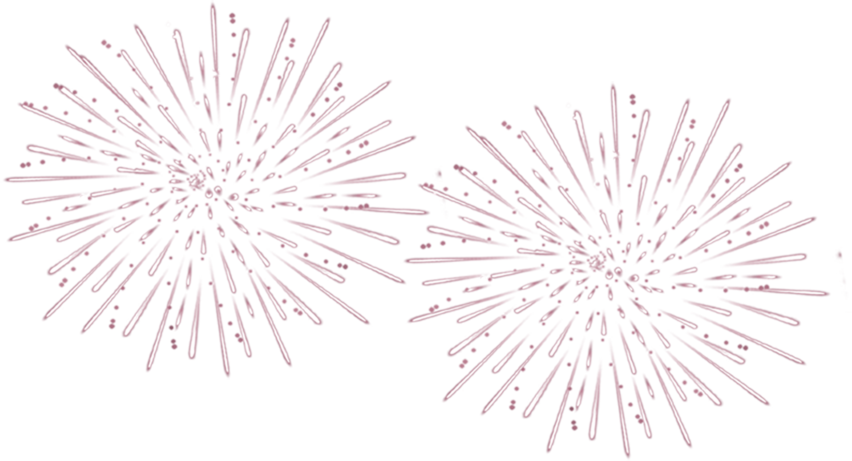 Pink Vector Fireworks PNG Photos