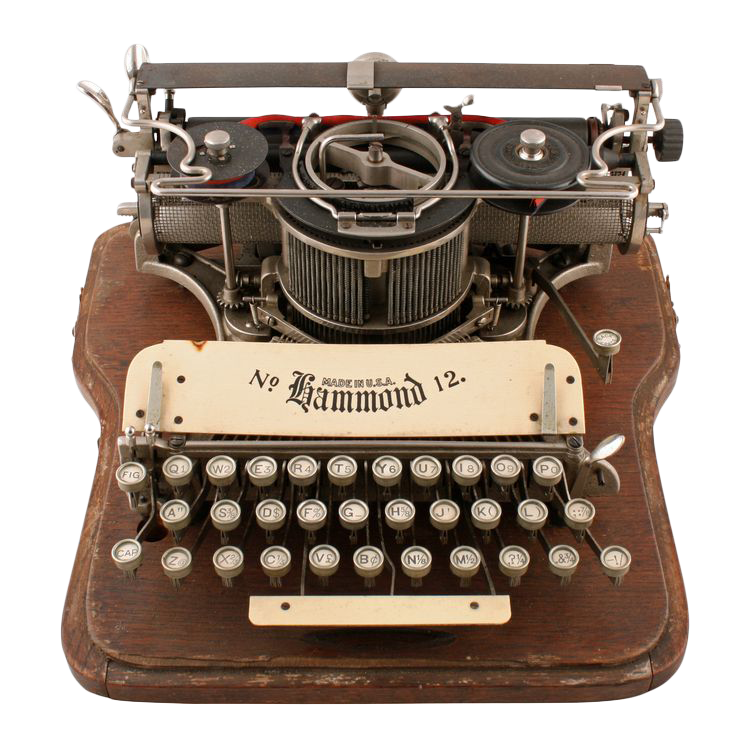 Portable Typewriter antiguo PNG photo