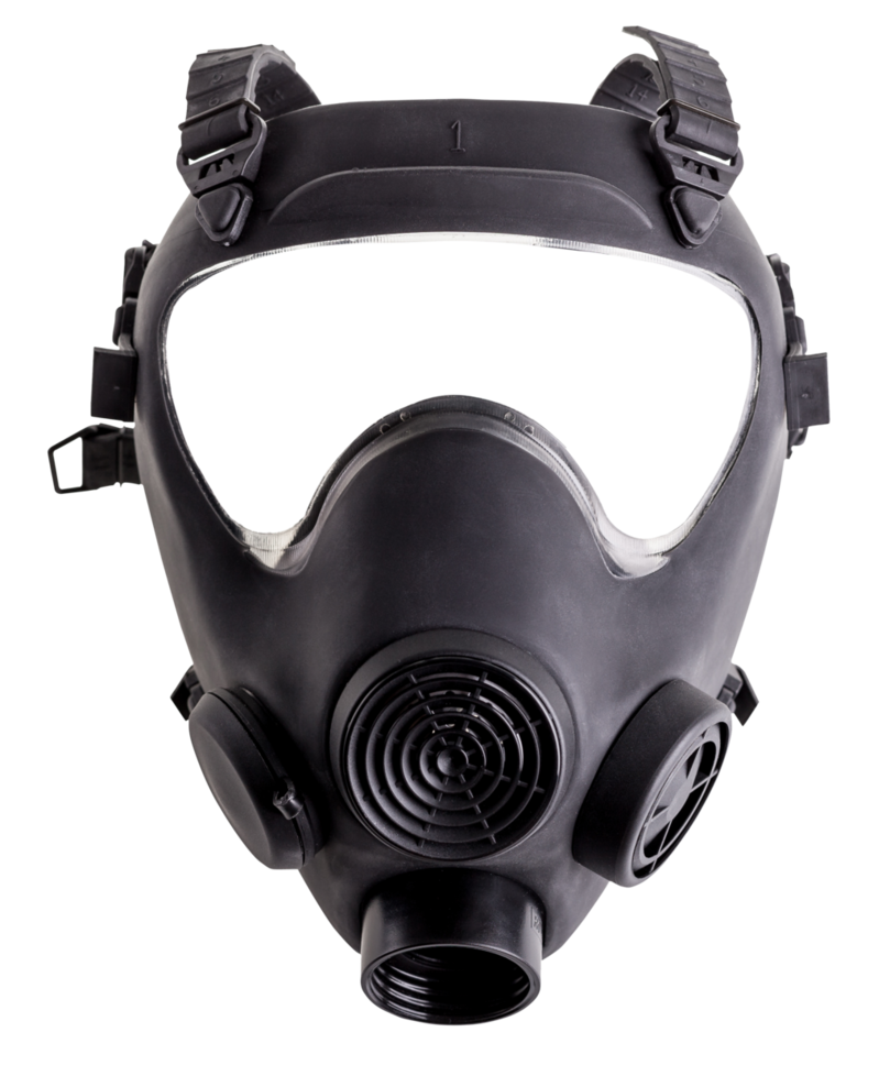 Masque à gaz noir portable noir Transparent PNG