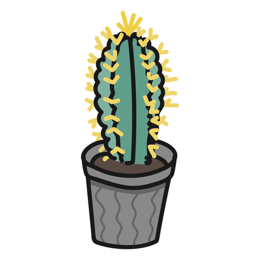 Prickly Cactus Plant Vector PNG Image