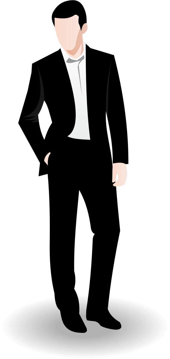 Professional Business Man Standing PNG Transparent Image