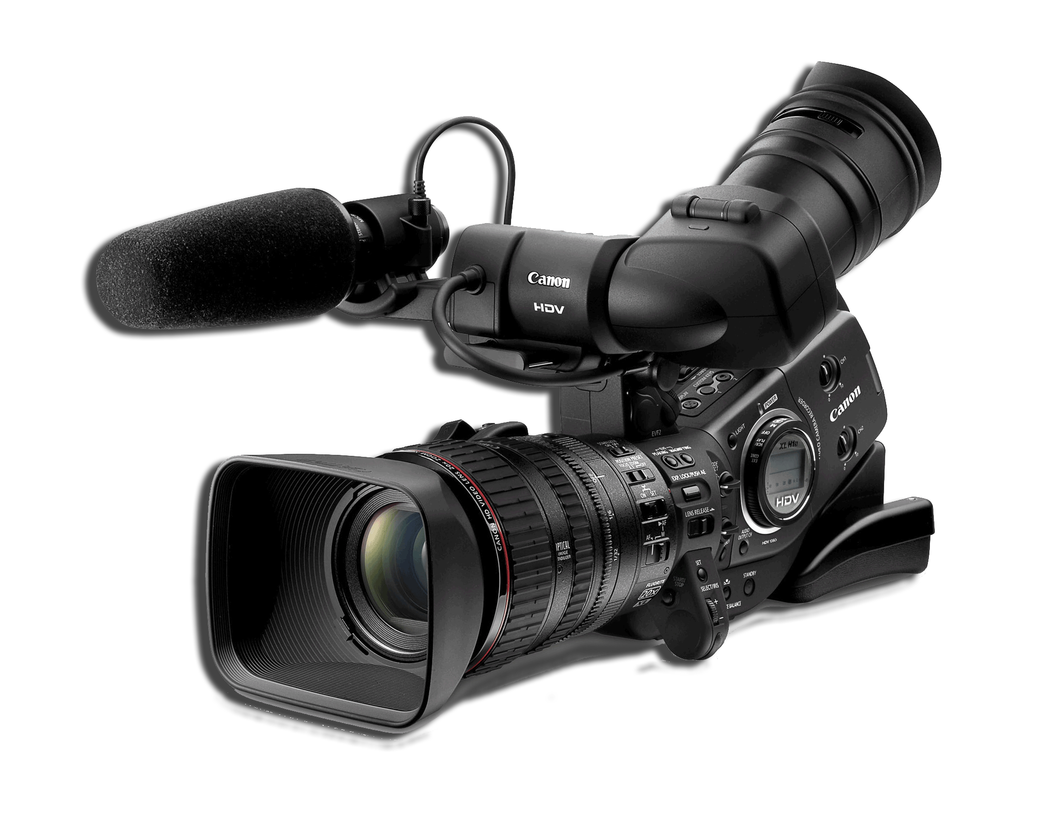 Video kamera film profesional PNG Transparan