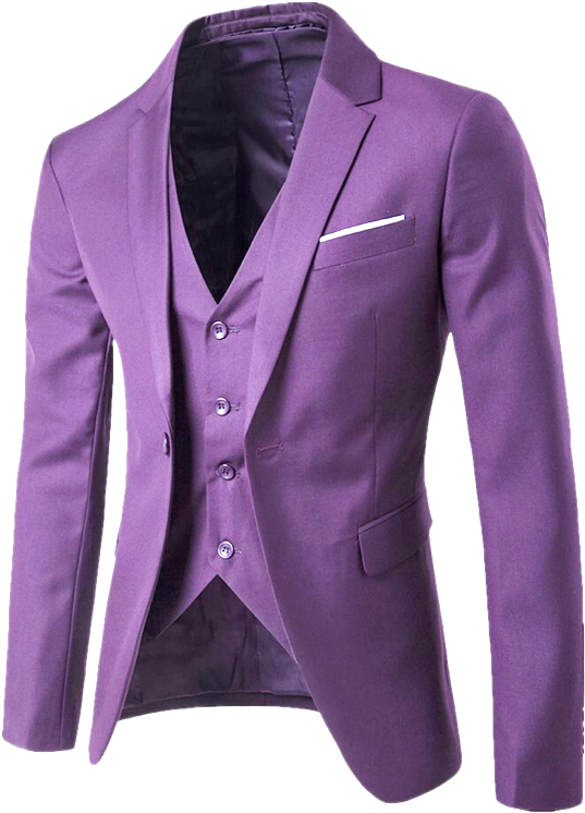 Purple Blazer Transparent PNG