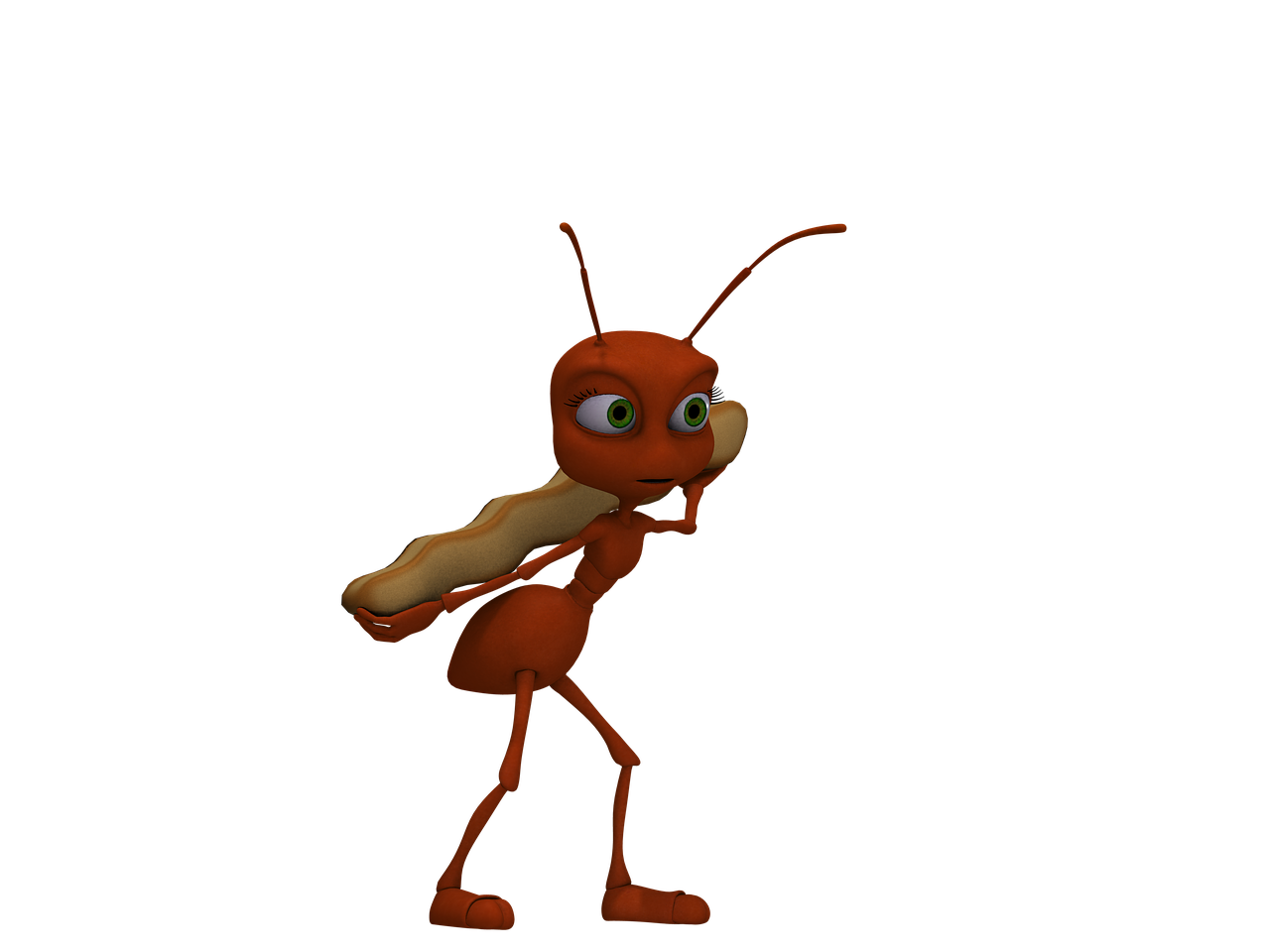 Sfondo Trasparente formica rossa