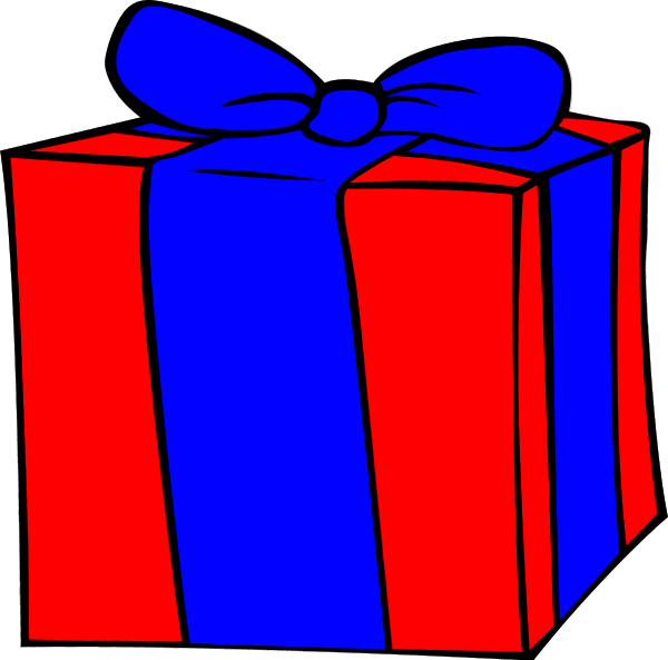 Красный день рождения подарок векторный клипарт прозрачный PNG