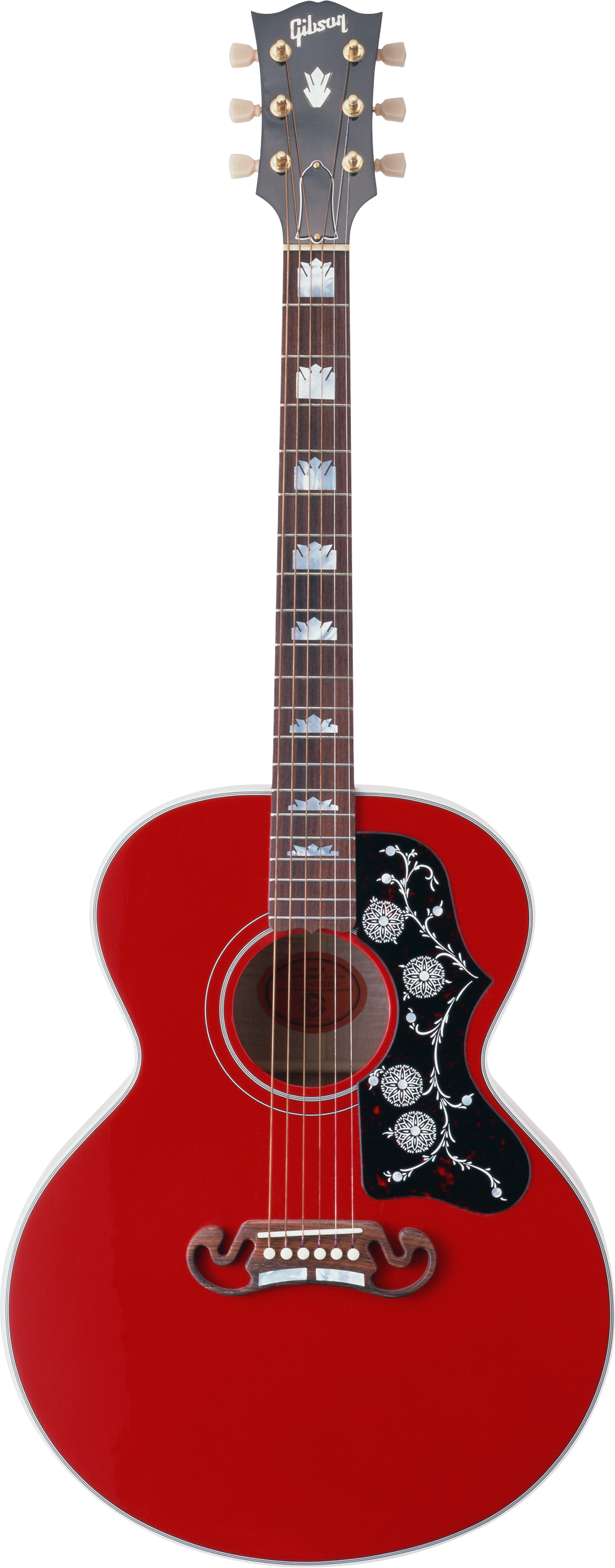 Red Electric Guitar PNG Background Image