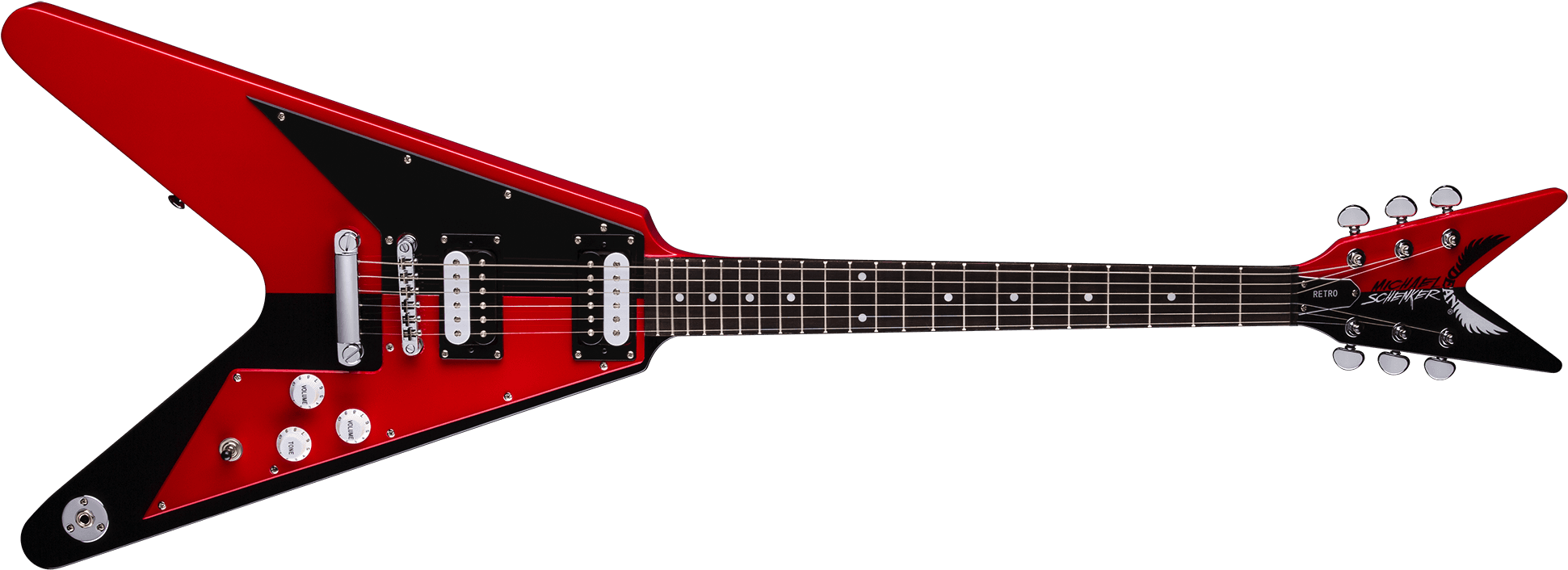 Красная электрическая гитара PNG Image