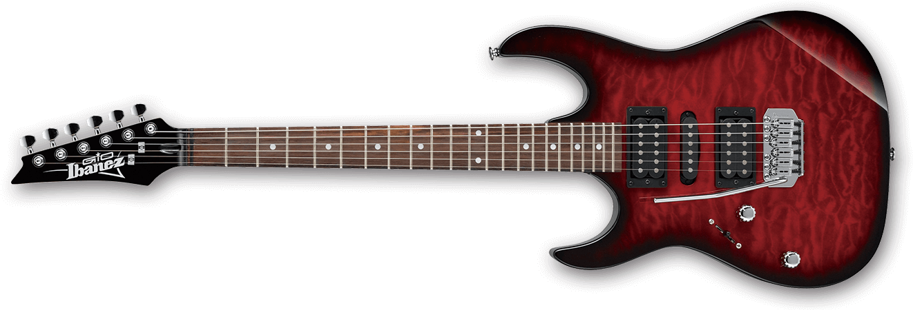 Красная электрическая гитара PNG PIC
