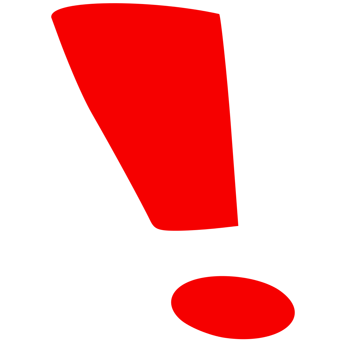 Kırmızı ünlem işareti PNG Dosyası