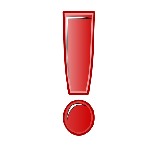 Red Exclamation Mark PNG Transparent HD Photo