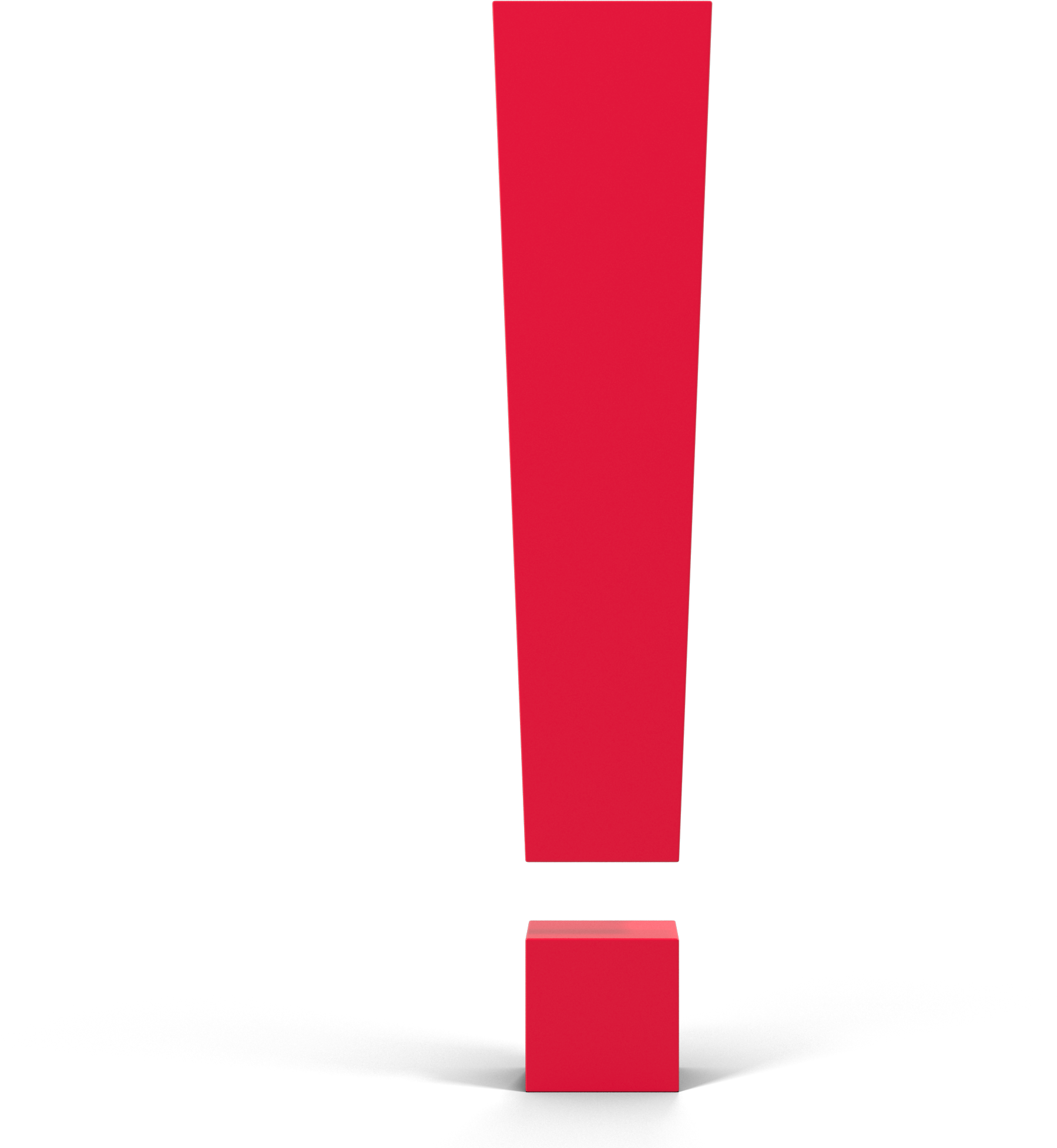Red Exclamation Mark Transparent PNG