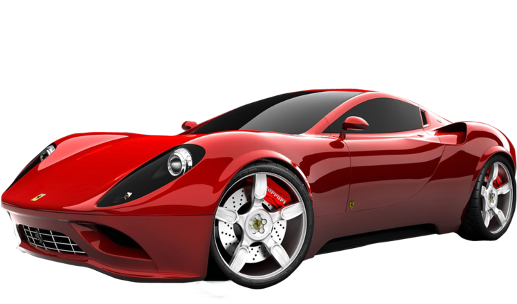 Red Ferrari PNG Clipart