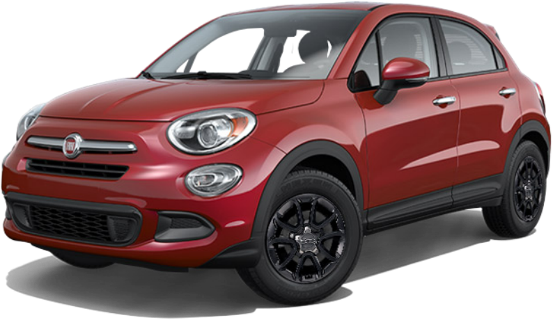Red Fiat PNG clipart