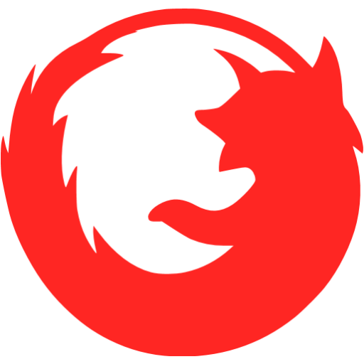 Browser firefox merah Transparan PNG