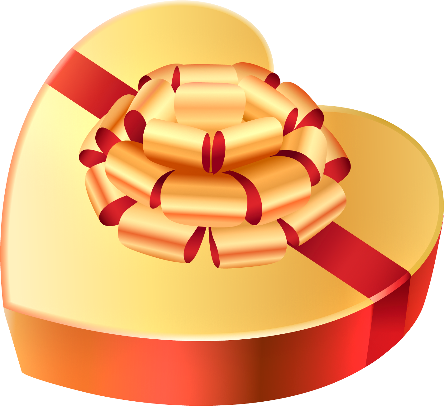 Red Heart Box PNG Image