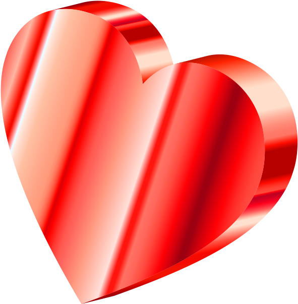 Clipart PNG vettoriale cuore rosso