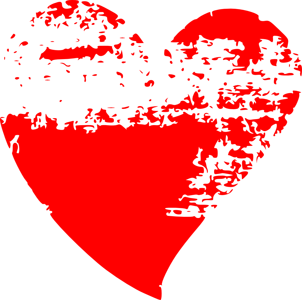 Red Heart Vector PNG Image