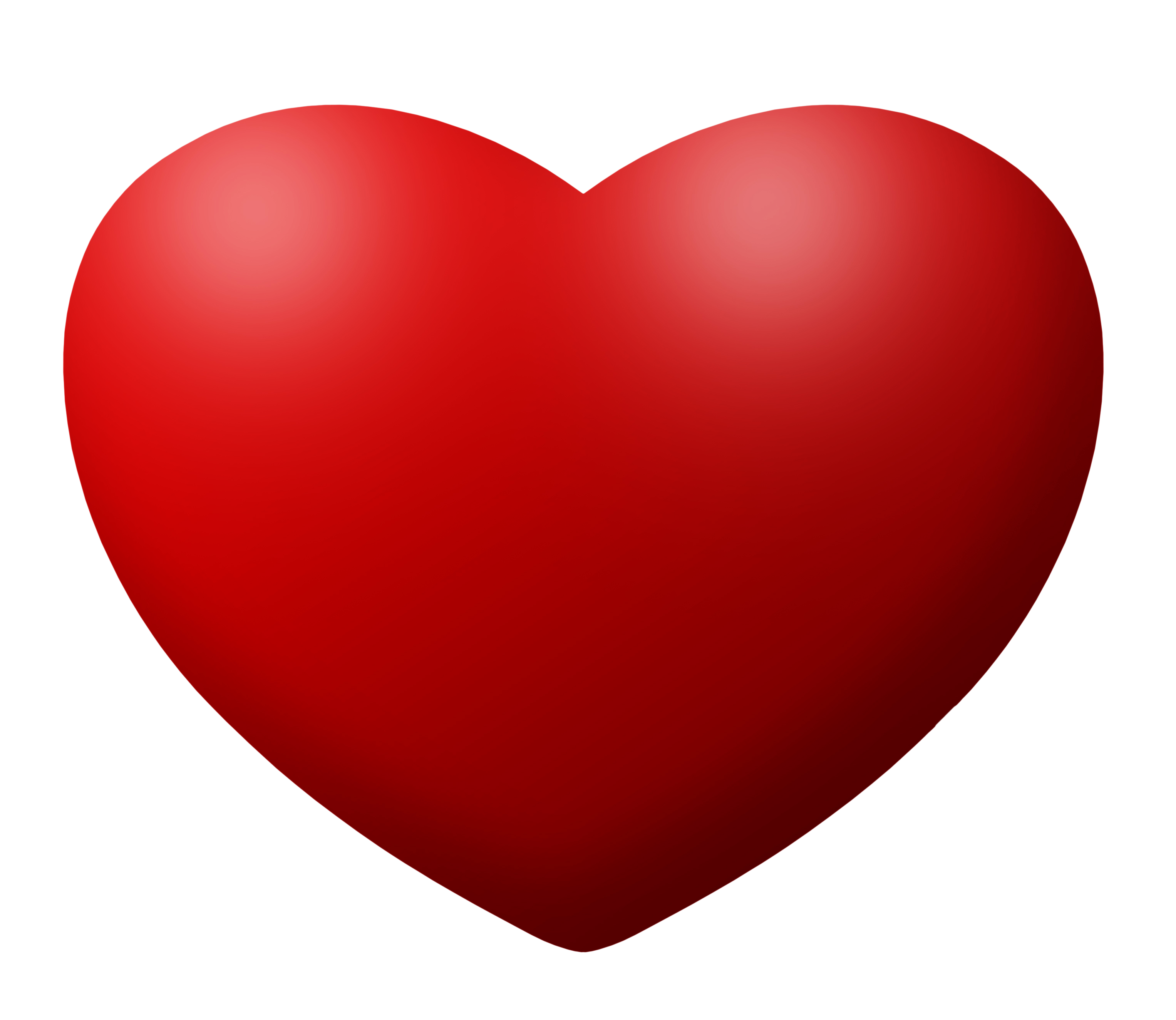 Red Heart Vector PNG Transparent Image