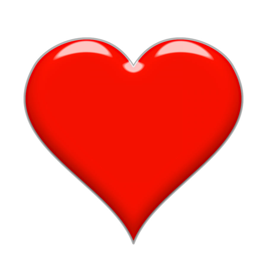Red Heart Vector Transparent PNG