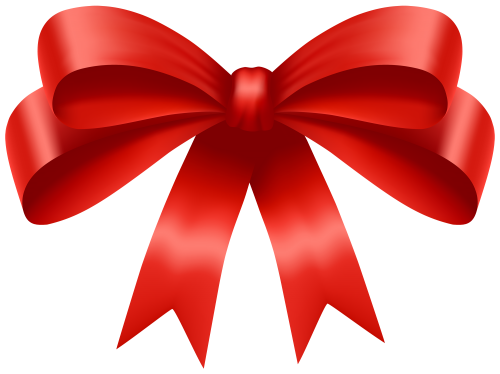 Red Ribbon Bow Transparent PNG
