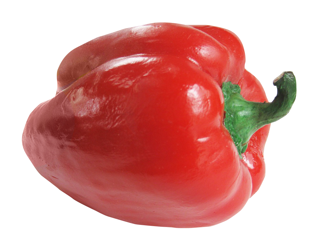 Vermelho doce pimentão transparente PNG