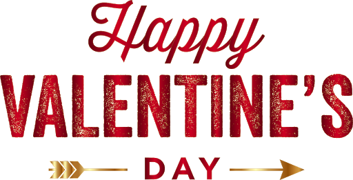 Red Valentinstagtag Text PNG Clipart