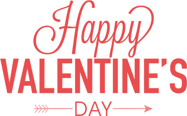 Red Valentines Day Text PNG Photos