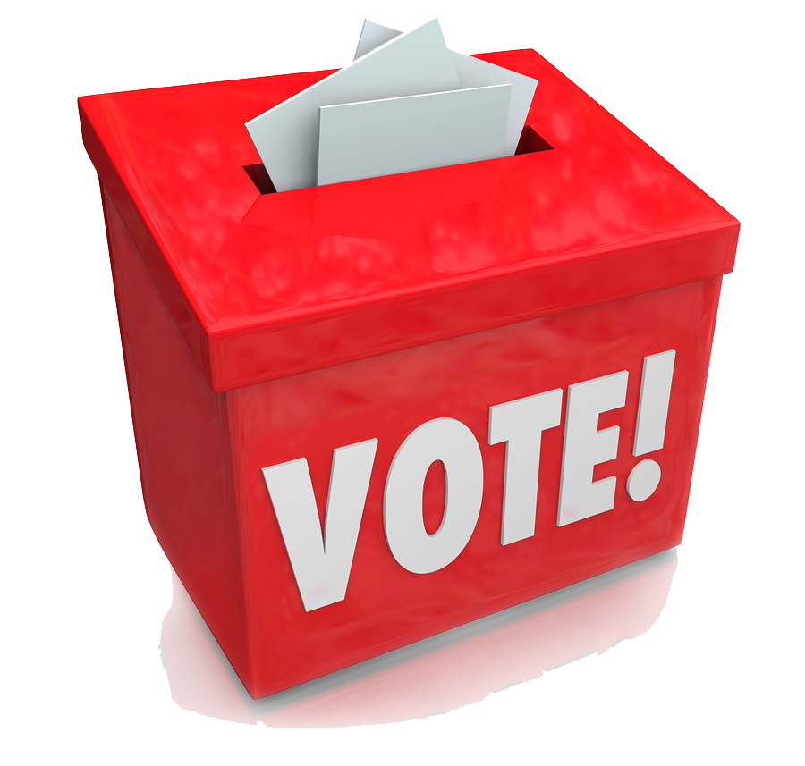 Red Voting Ballot Box PNG