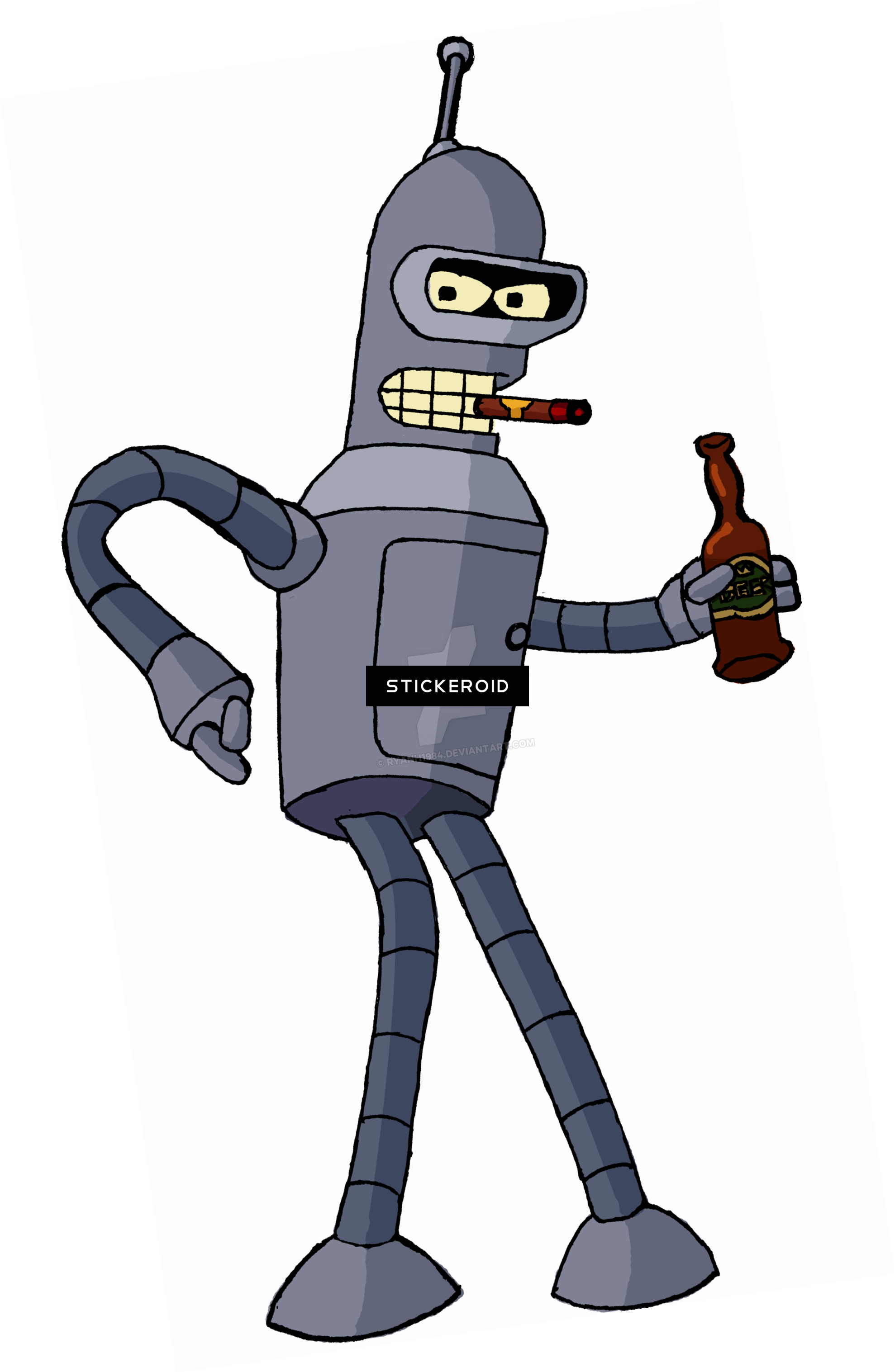 Robot Futurama Bender Transparent PNG