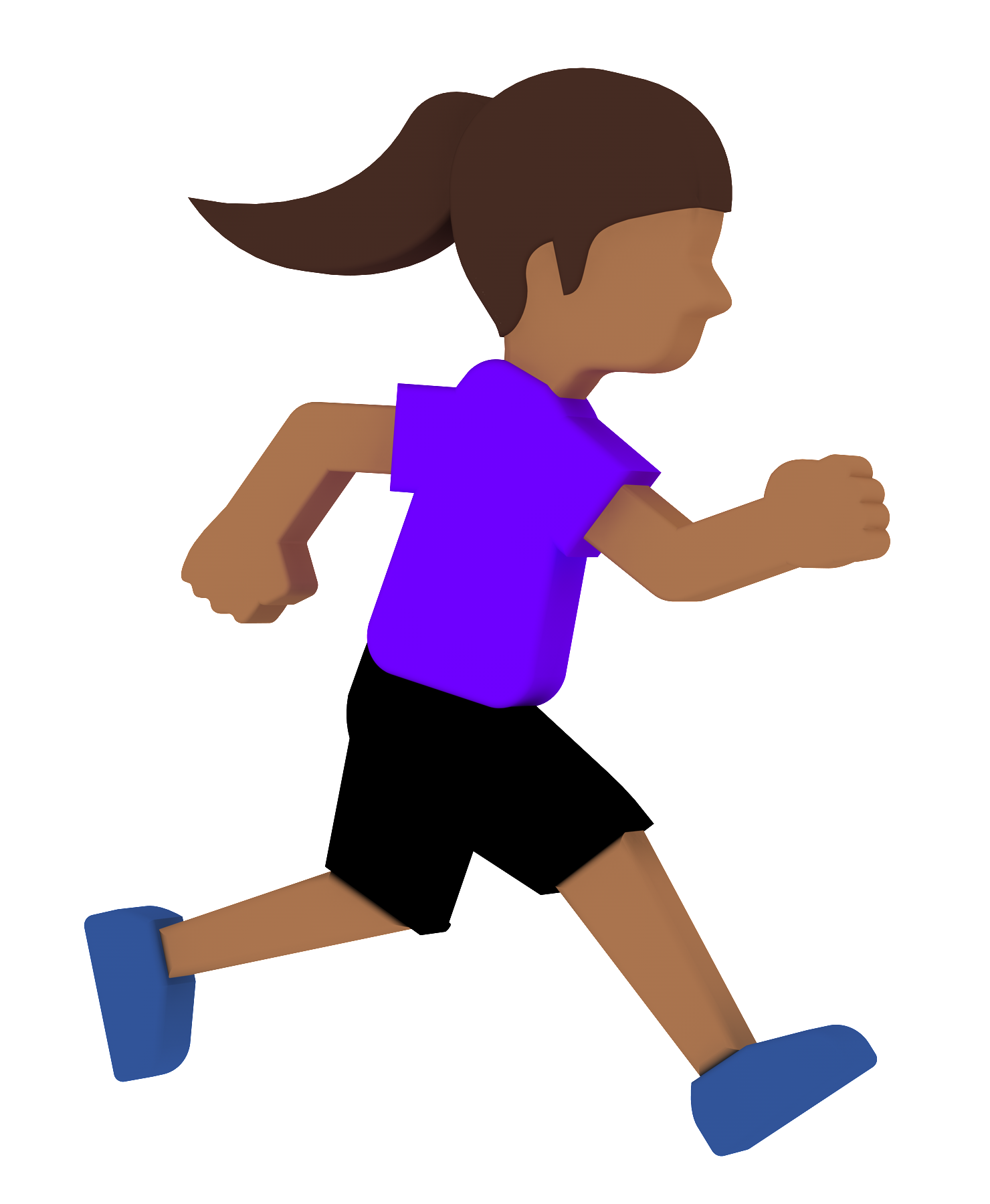 Berlari Female Athlete Transparent Gambar PNG