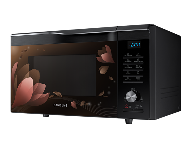 Samsung Digital Black Microwave Oven Transparent PNG